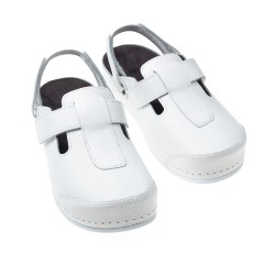 Ортопедические сабо женские, белые LM ORTHOPEDIC, LM-700.005R
