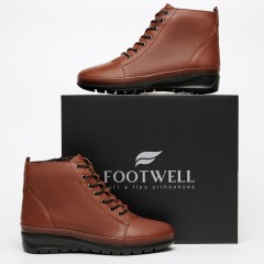 Ботинки женские анатомические FOOTWELL карамель