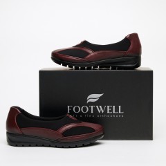 Туфли женские анатомические FOOTWELL бордовые