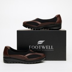 Туфли женские анатомические FOOTWELL коричневые