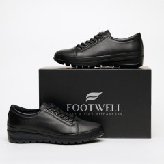 Туфли женские анатомические FOOTWELL черные