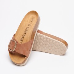Сандалии женские анатомические FOOTWELL корица Soft